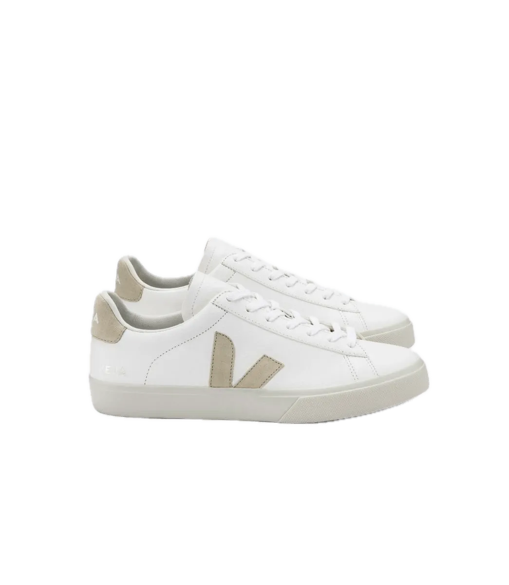 Zapatillas Veja Campo Chromefree Leather White Almond - ECRU