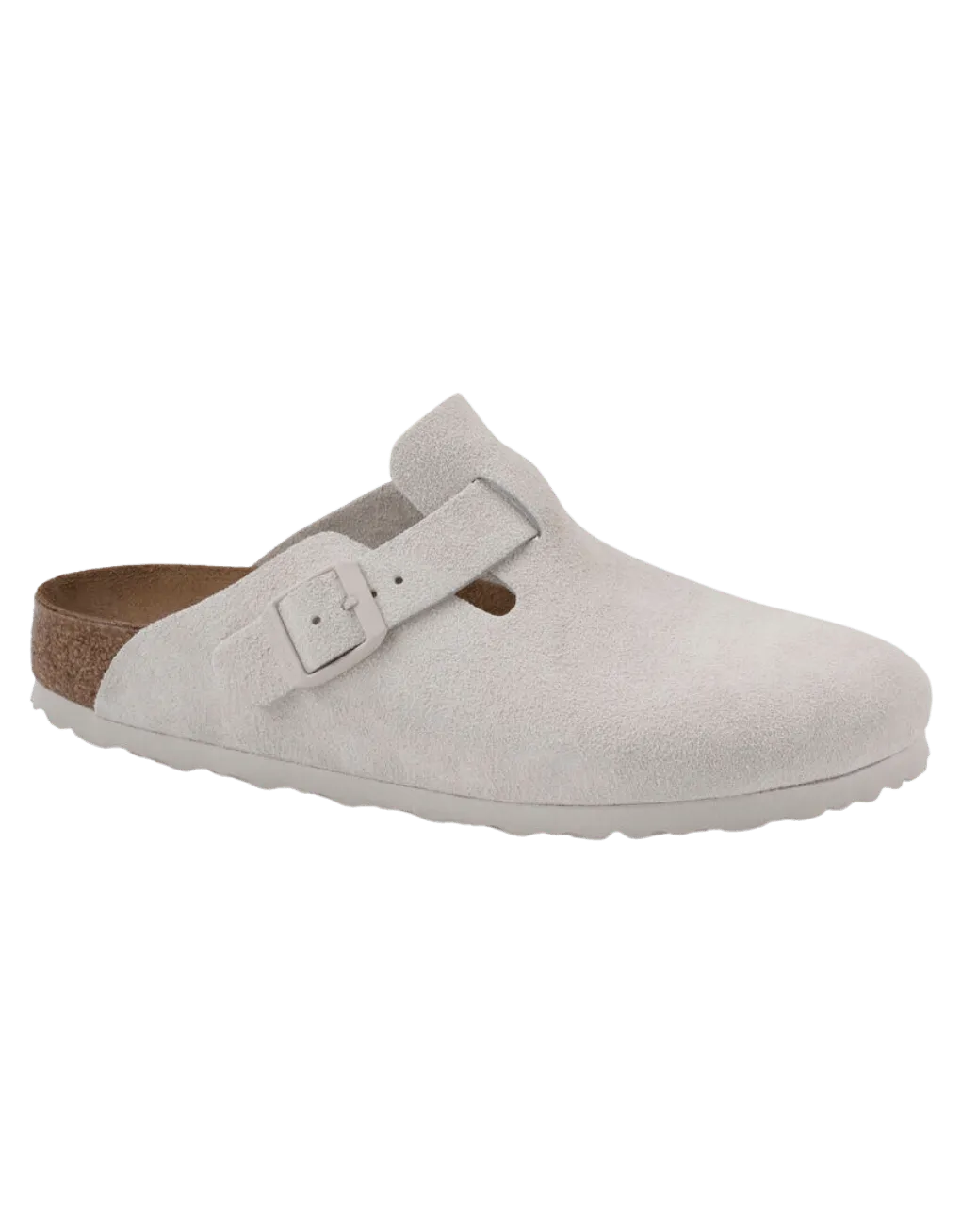 Zuecos Birkenstock Boston Ante Antique Whiteb - ECRU