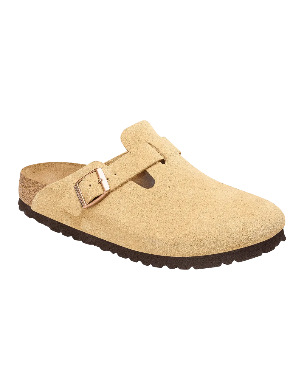 Zuecos Birkenstock Boston Ante Latte Cream - ECRU
