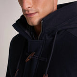 Abrigo de paño largo con botones - ECRU