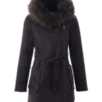 Abrigo de pelo reversible - ECRU