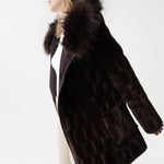 Abrigo de pelo reversible - ECRU