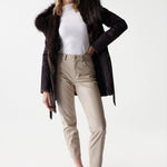 Abrigo de pelo reversible - ECRU