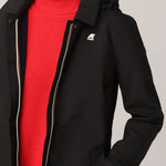 Abrigo Impermeable Mathy Bonded Black Pure Blue Maritime - ECRU