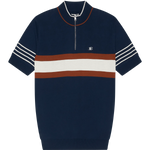B By Ben Sherman Polo Manga Corta de punto Zip-Neck Marine - ECRU