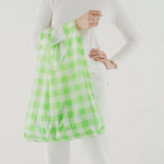 Baggu estándar Check Lime - ECRU
