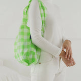 Baggu estándar Check Lime - ECRU