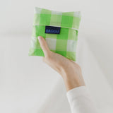 Baggu estándar Check Lime - ECRU