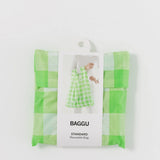 Baggu estándar Check Lime - ECRU