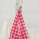 Baggu estándar Check Magenta - ECRU