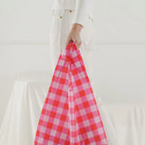 Baggu estándar Check Magenta - ECRU
