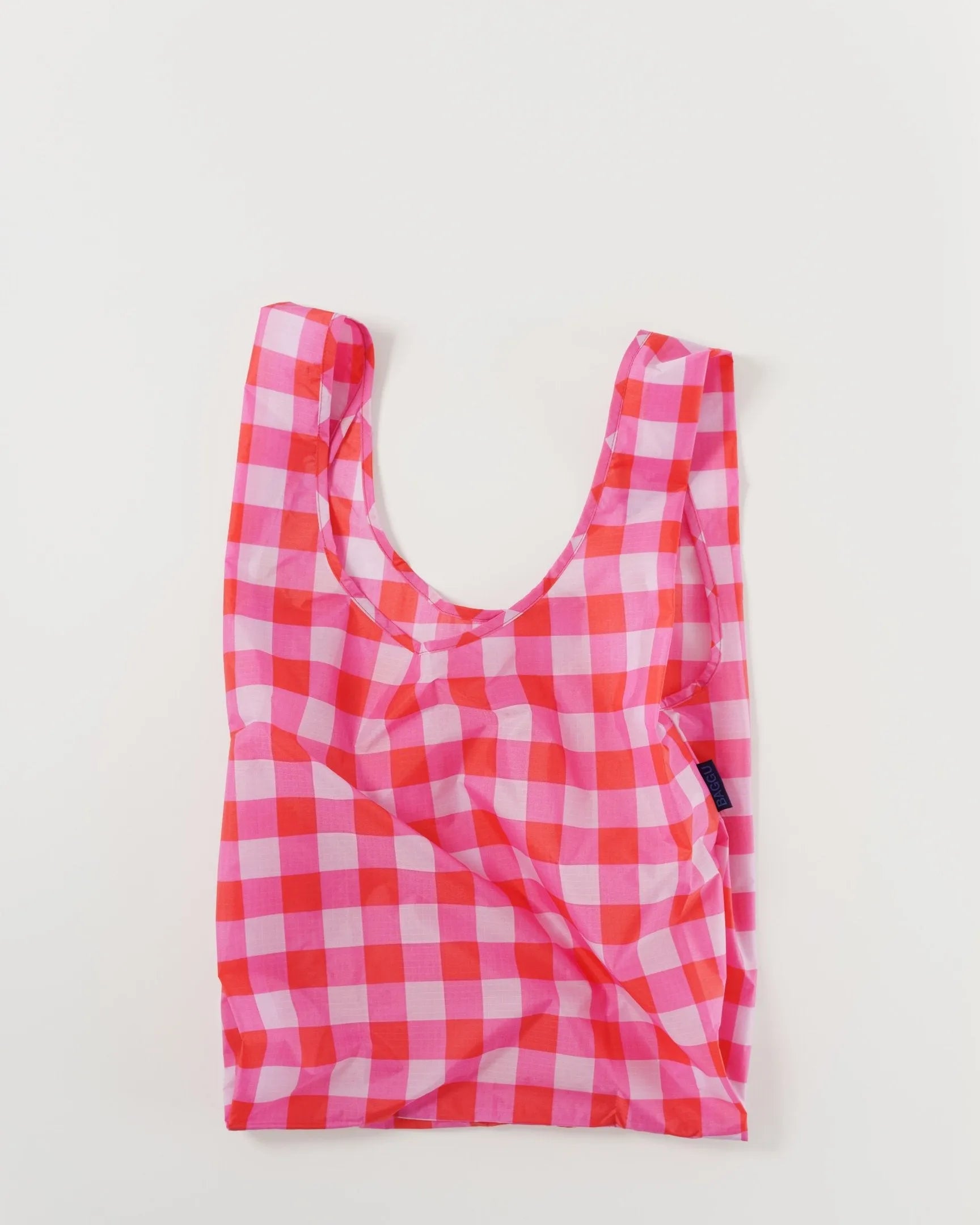 Baggu estándar Check Magenta - ECRU