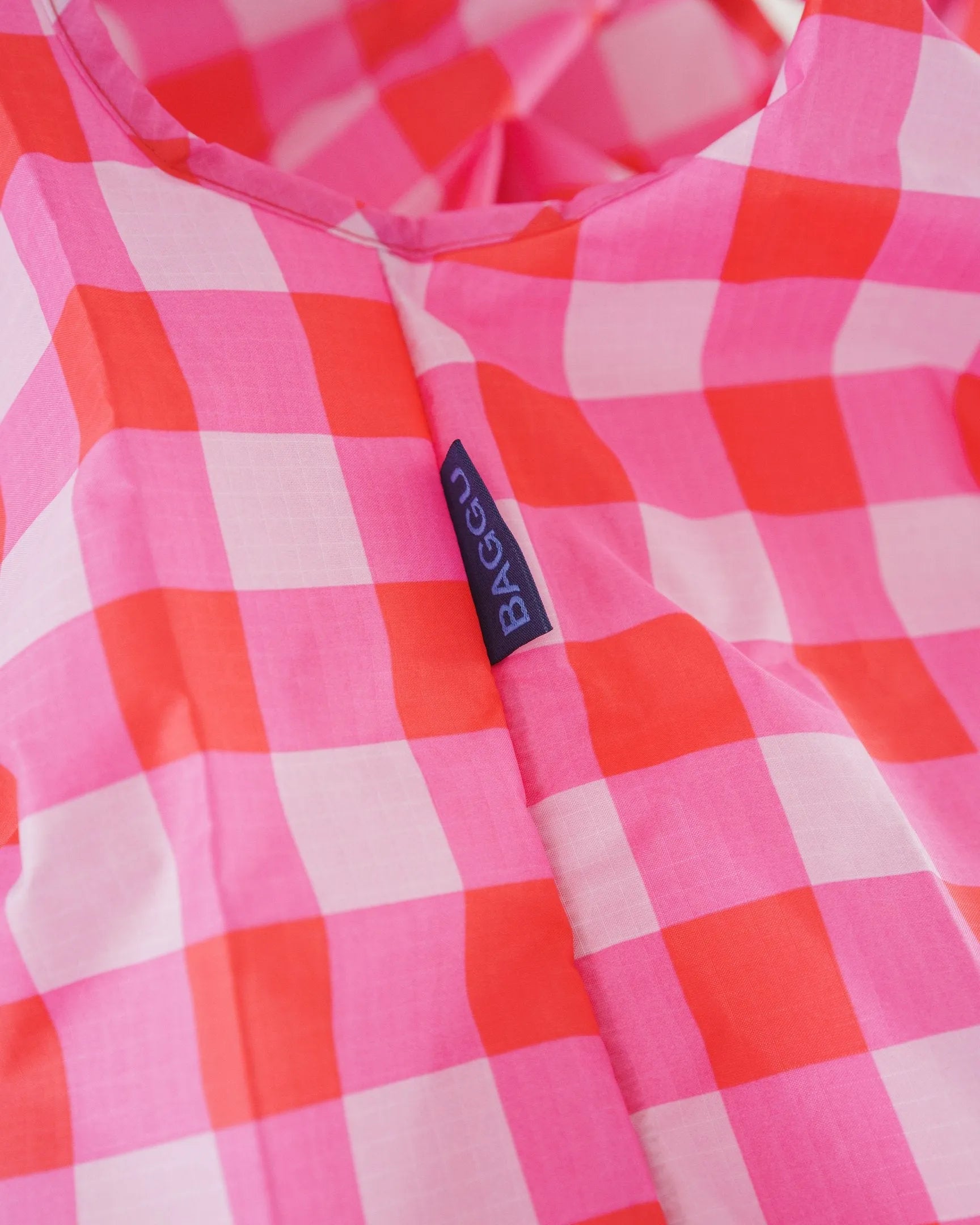 Baggu estándar Check Magenta - ECRU