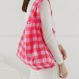 Baggu estándar Check Magenta - ECRU