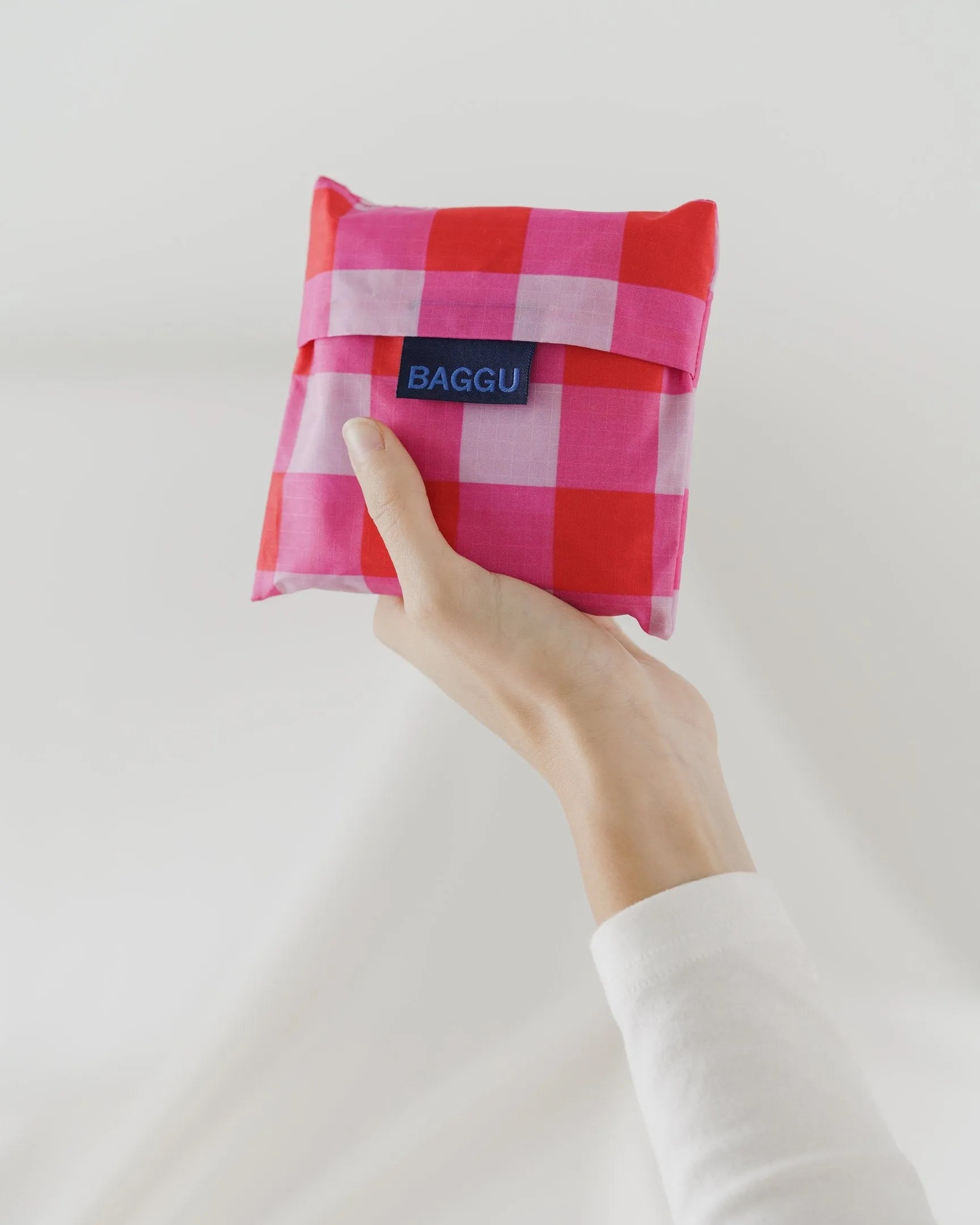 Baggu estándar Check Magenta - ECRU