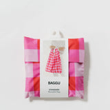 Baggu estándar Check Magenta - ECRU