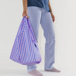 Baggu estándar Stripe Pink and Blue - ECRU