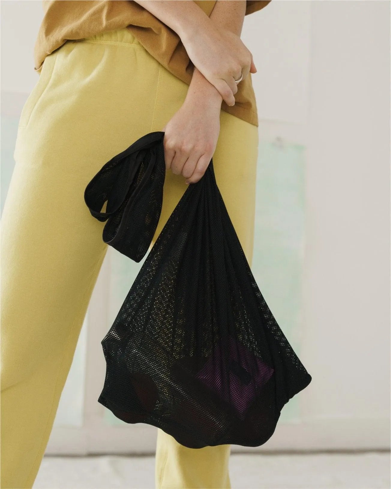 Baggu Rejilla Mesh Black - ECRU