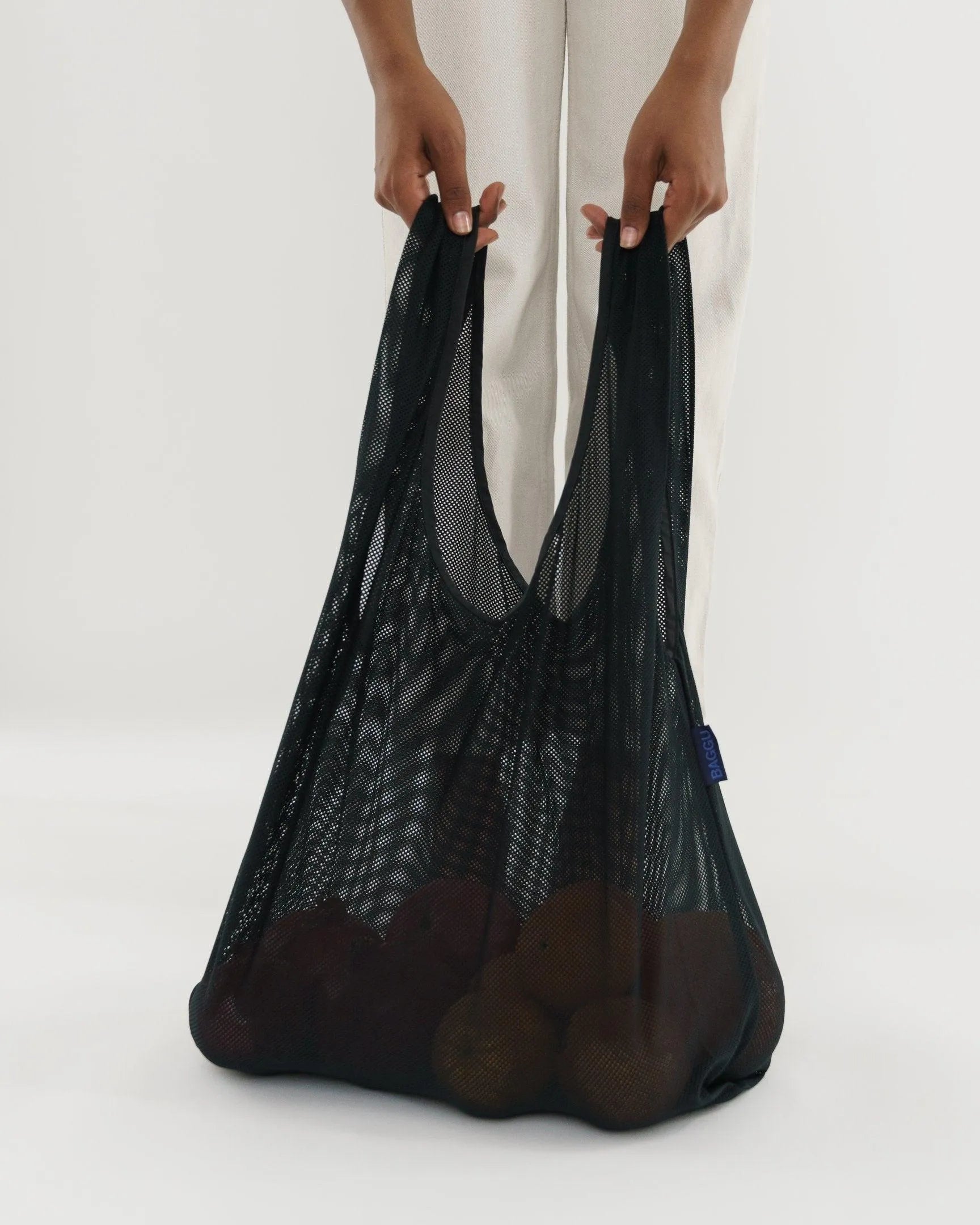 Baggu Rejilla Mesh Black - ECRU