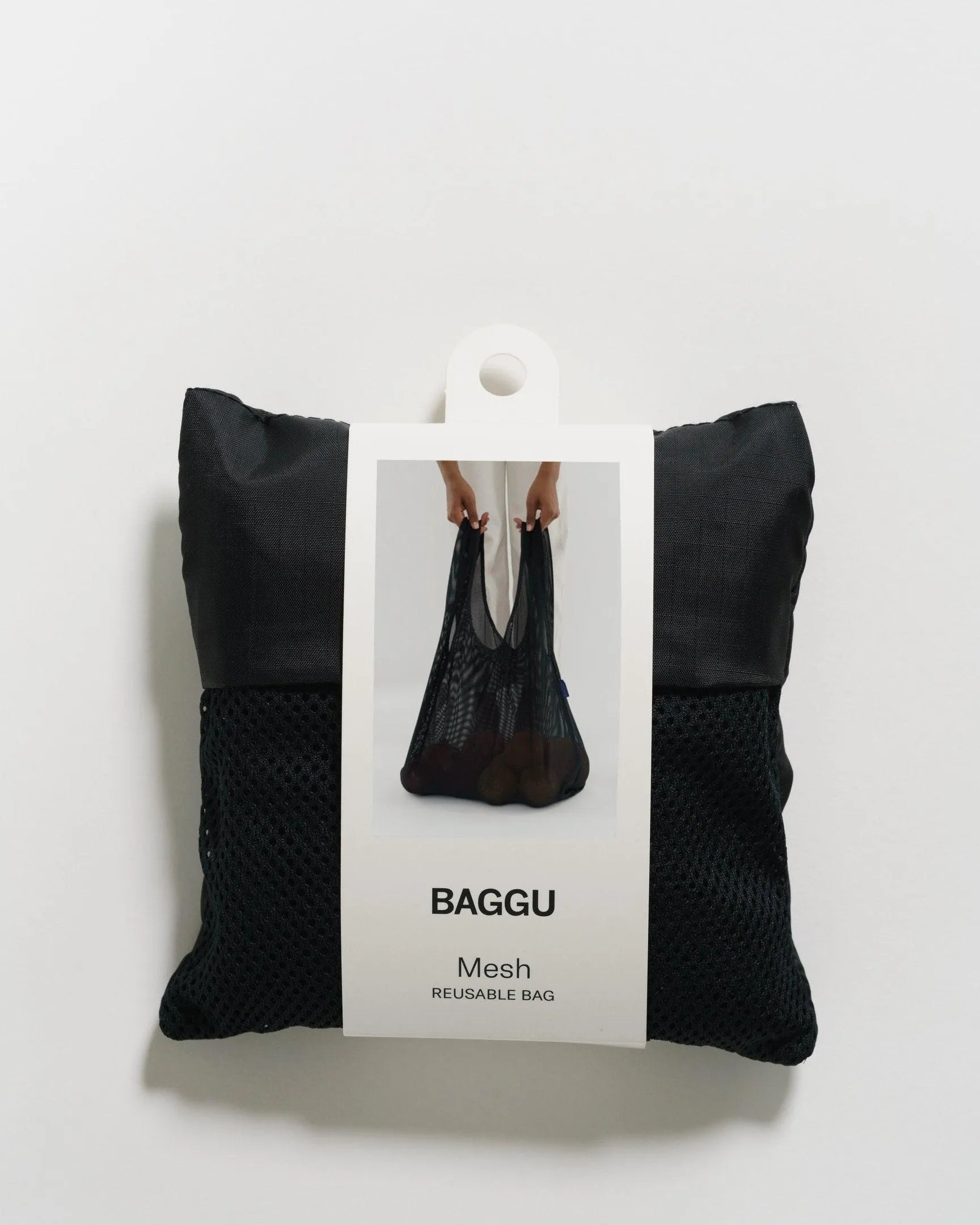 Baggu Rejilla Mesh Black - ECRU
