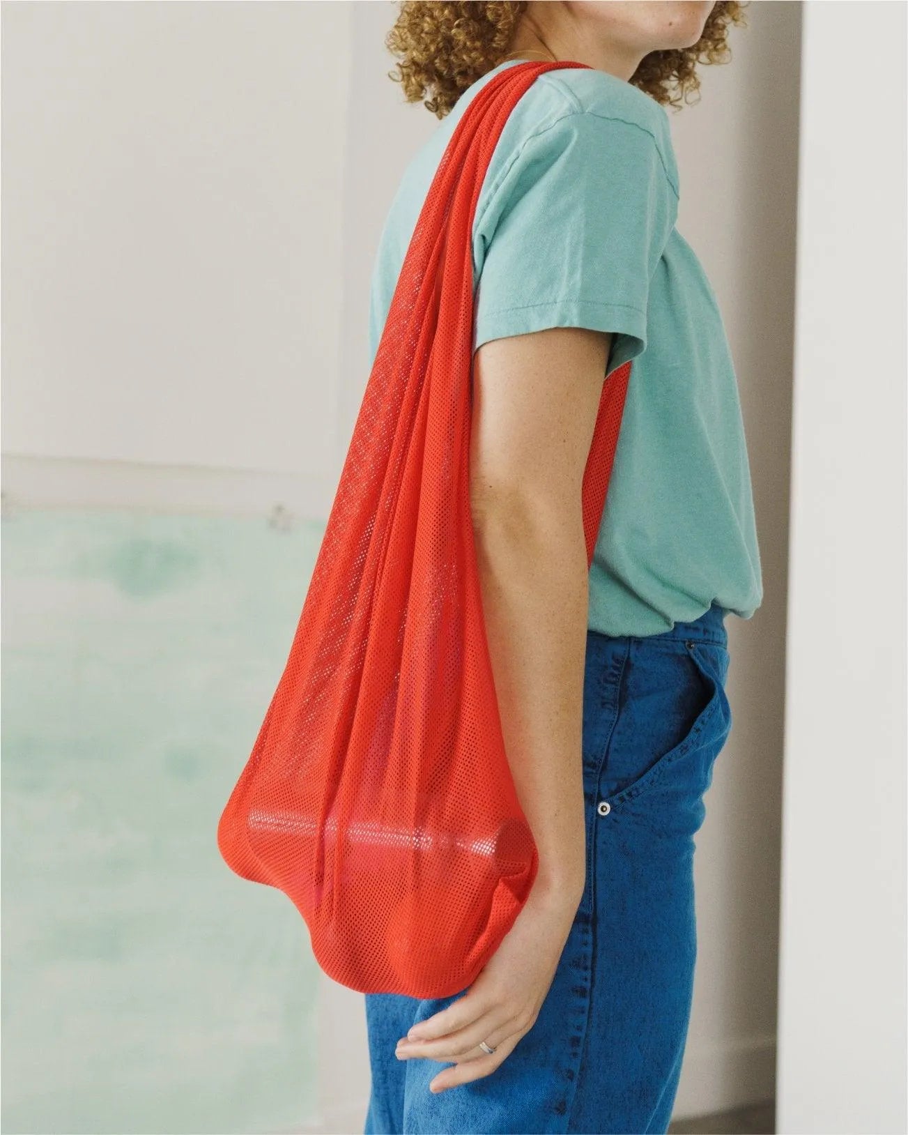 Baggu Rejilla Mesh Tomato - ECRU