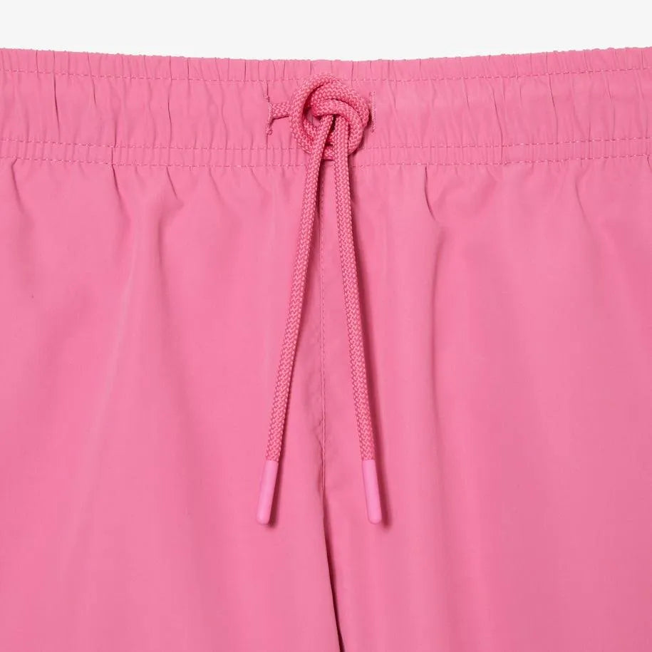 Bañador corto de hombre Lacoste secado rápido Rosa - ECRU