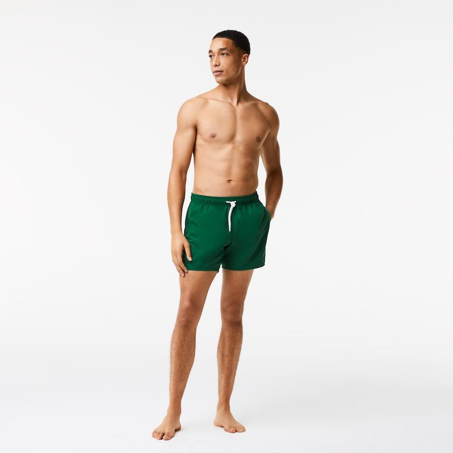 Bañador corto de hombre Lacoste secado rápido Verde - ECRU