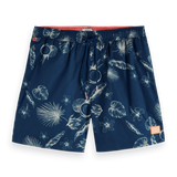 Bañador estampado de tamaño medio - ECRU