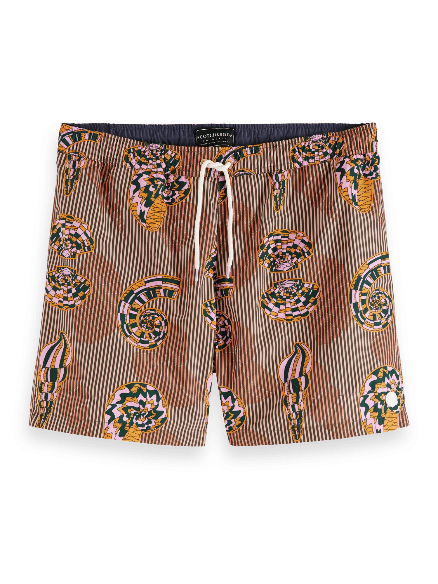 Bañador estampado en poliéster reciclado - ECRU