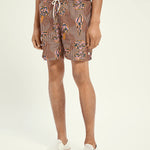 Bañador estampado en poliéster reciclado - ECRU