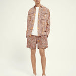 Bañador estampado en poliéster reciclado - ECRU