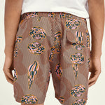 Bañador estampado en poliéster reciclado - ECRU