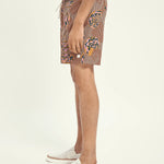 Bañador estampado en poliéster reciclado - ECRU