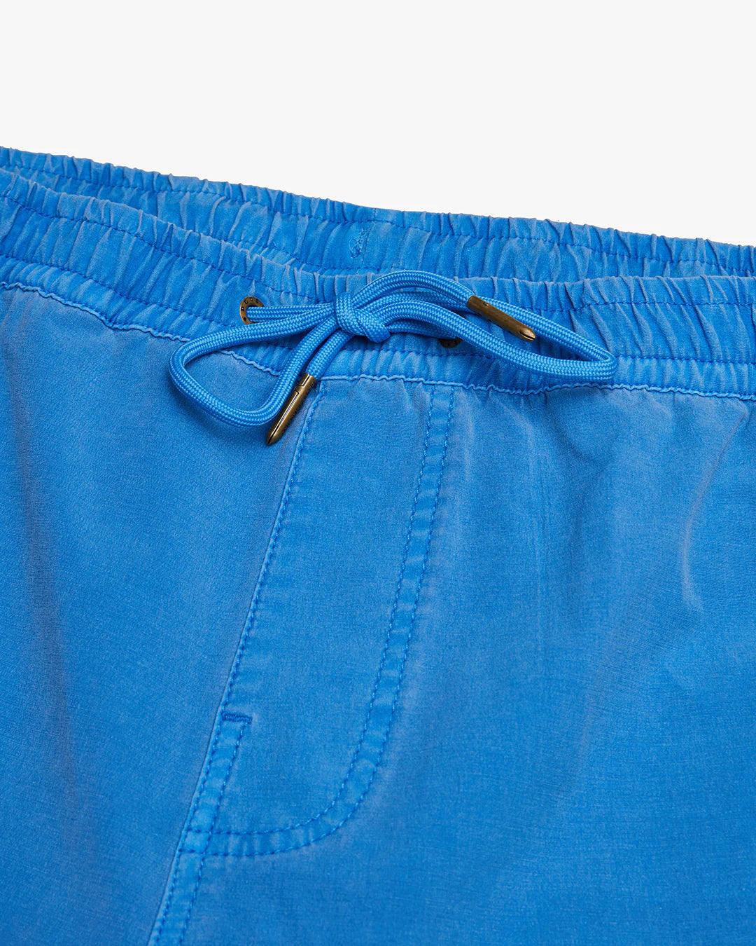 Bermuda Deus Ex Machina Sandbar Garment Dye French Blue - ECRU