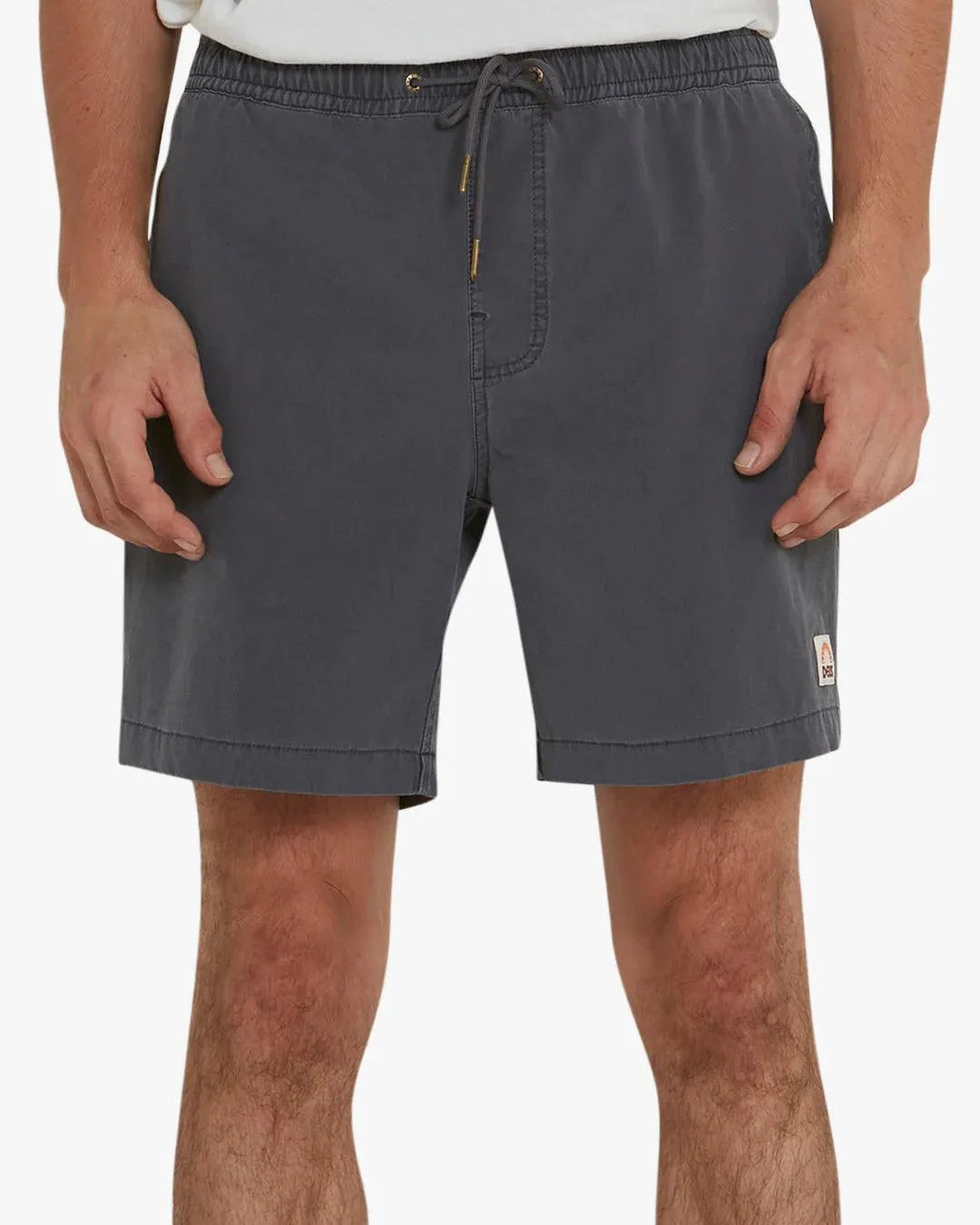 Bermuda Deus Ex Machina Sandbar Garment Dye Shadow Black - ECRU