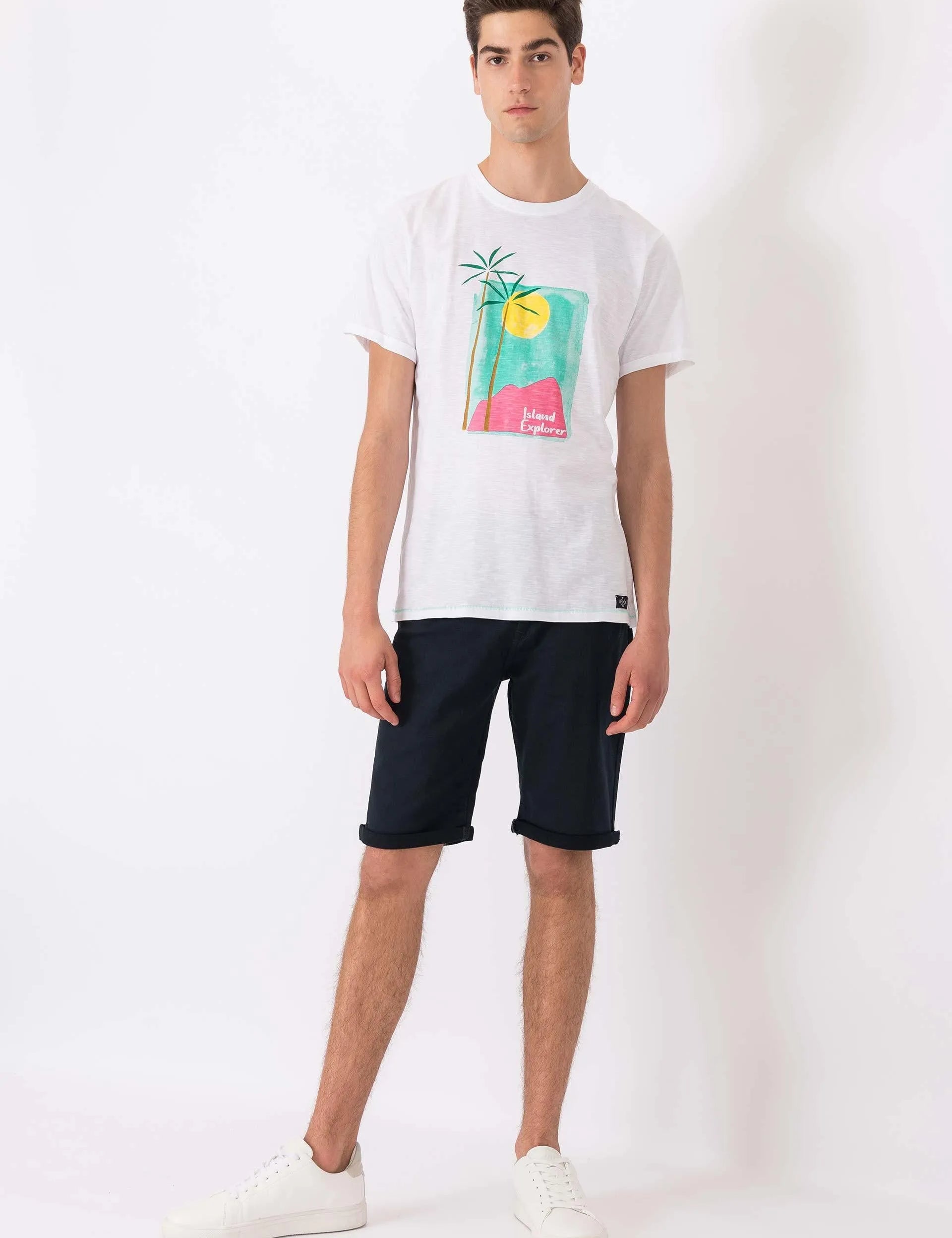 Bermuda Indigo Knit - ECRU