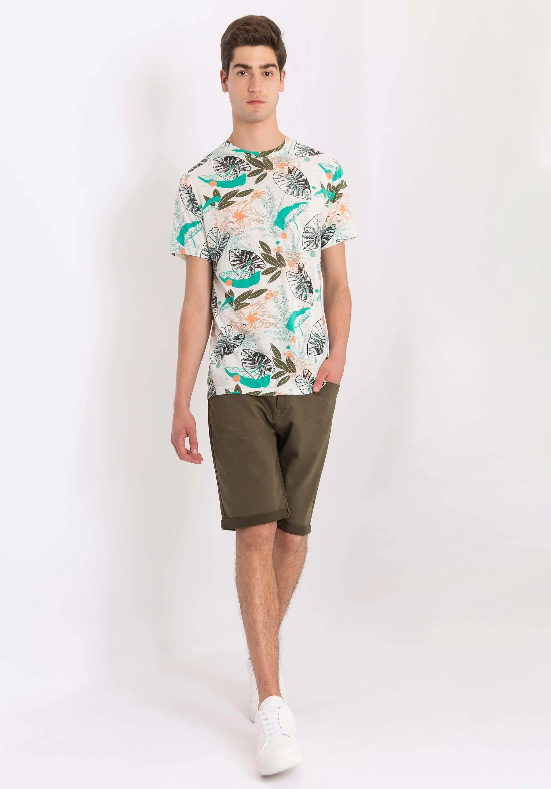 Bermuda Indigo Knit - ECRU