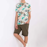 Bermuda Indigo Knit - ECRU