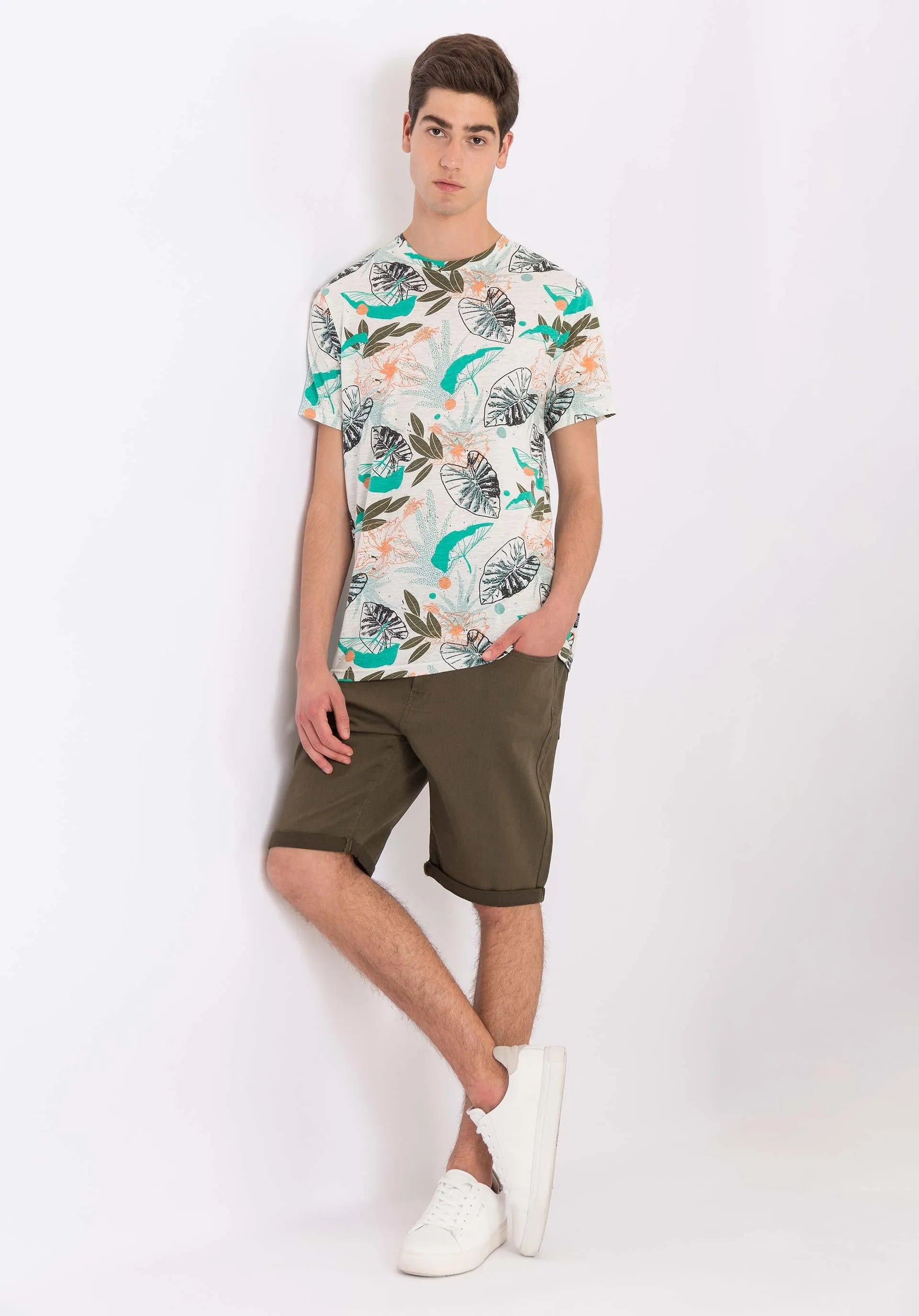 Bermuda Indigo Knit - ECRU