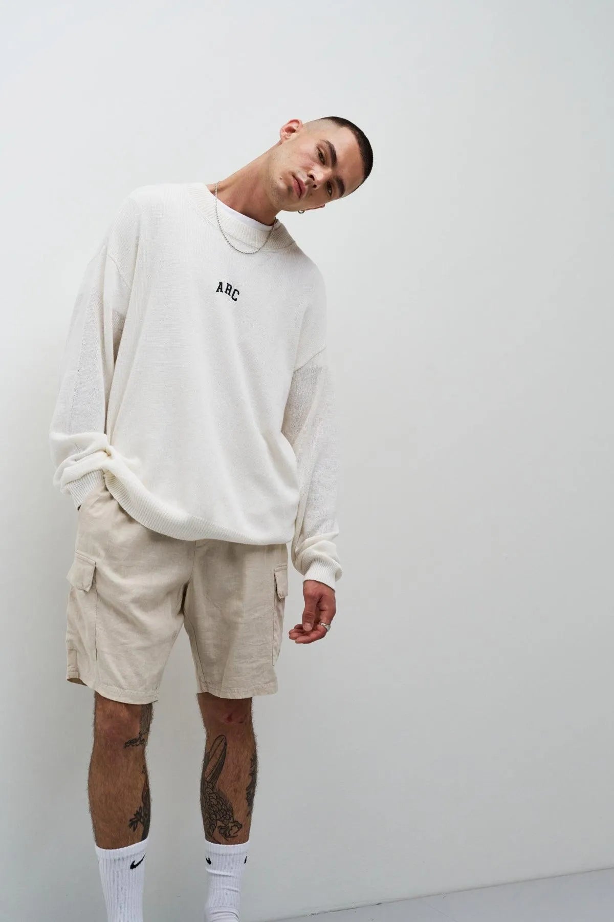 Bermuda !Solid Cargo Ferris Oatmeal - ECRU