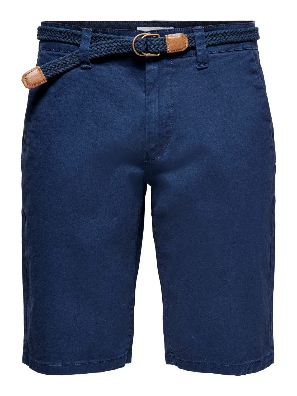 Bermudas de corte regular tipo chinos - ECRU