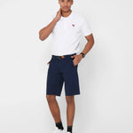 Bermudas de corte regular tipo chinos - ECRU
