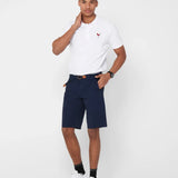 Bermudas de corte regular tipo chinos - ECRU