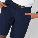 Bermudas de corte regular tipo chinos - ECRU