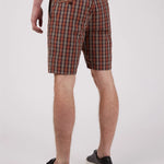 Bermudas Heritage Check Brick Red - ECRU