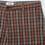 Bermudas Heritage Check Brick Red - ECRU