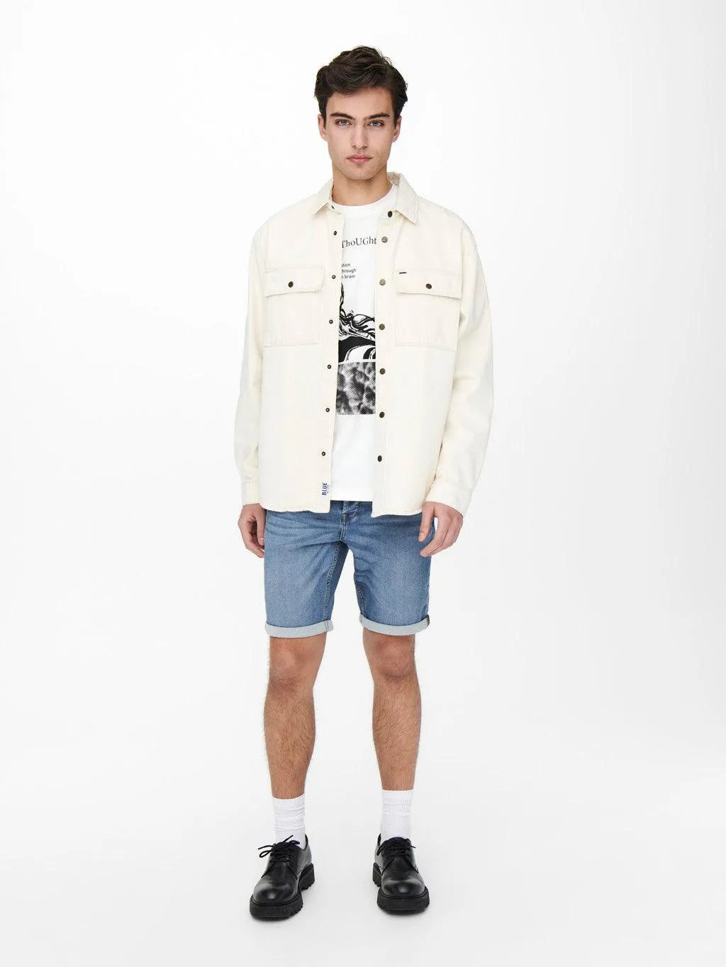 Bermudas vaqueras Ply Jogger - ECRU