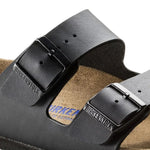 Birkenstock Arizona Birko-Flor Black Plantilla blanda - ECRU