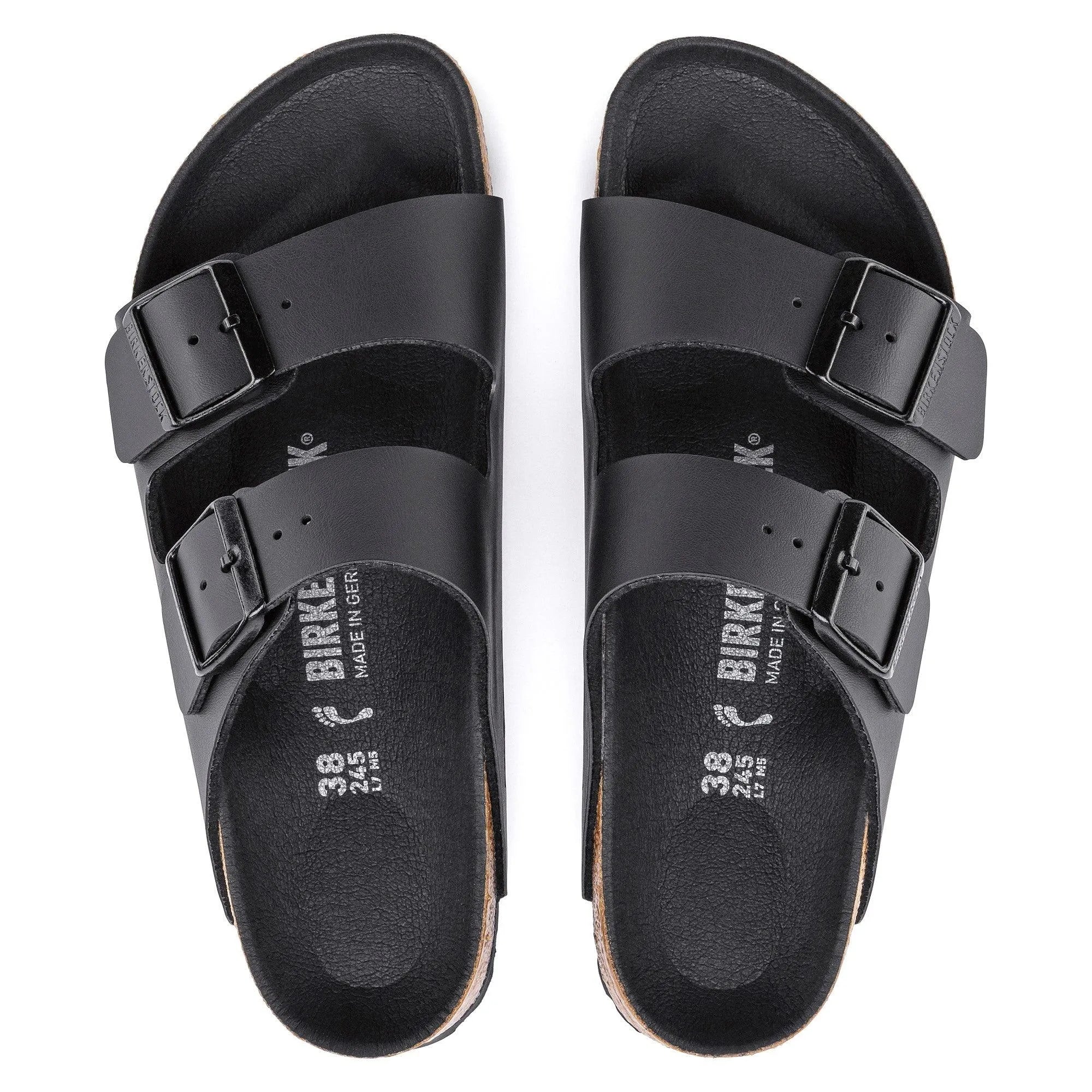 Birkenstock Arizona Birko-Flor Triples Black - ECRU