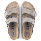 Birkenstock Arizona Plantilla Blanda Ante Stone Coin - ECRU